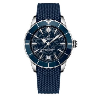 Breitling Superocean Heritage B31 Automatic Kelly Slater Limited Edition 40 mm herreur blå gummi AB31101A1C1S1