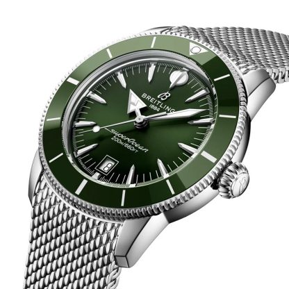 Breitling Superocean Heritage B31 Automatisk 42mm Herreur Grøn AB3111361L1A1 - Billede 3