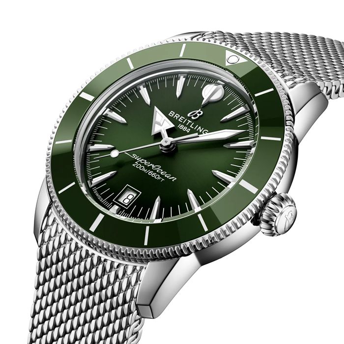 Breitling Superocean Heritage B31 Automatisk 42mm Herreur Grøn AB3111361L1A1 - Billede 3