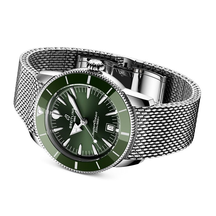Breitling Superocean Heritage B31 Automatisk 42mm Herreur Grøn AB3111361L1A1 - Billede 4