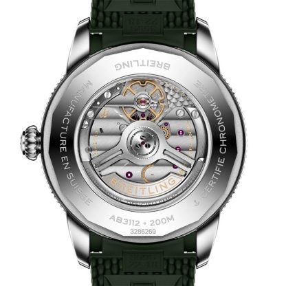 Breitling Superocean Heritage B31 Automatisk 44mm Herreur Grønt Gummi AB3112361L1S1 - Billede 2