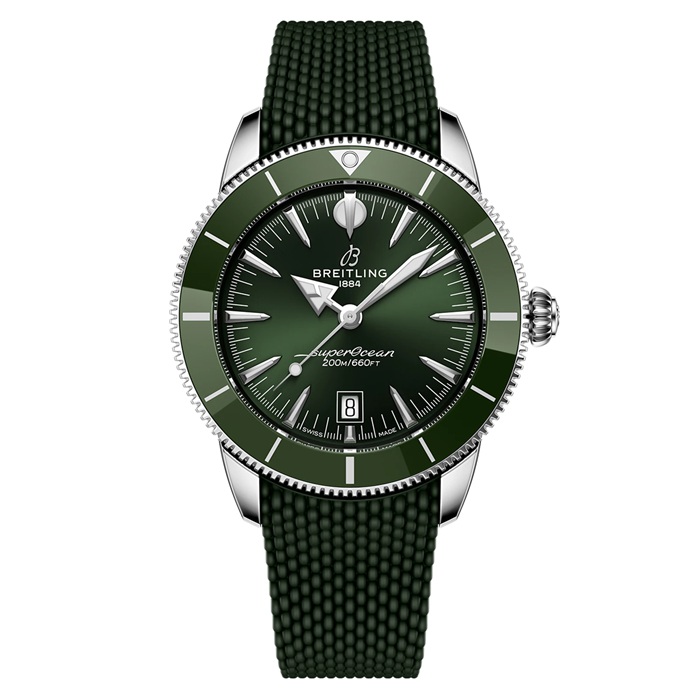 Breitling Superocean Heritage B31 Automatisk 44mm Herreur Grønt Gummi AB3112361L1S1