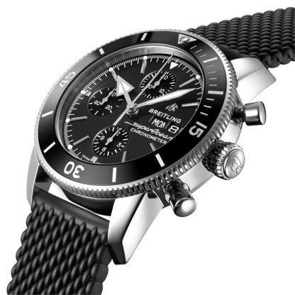 Breitling Superocean Heritage Chronograph 44 ur med gummirem i rustfrit stål A13313121B1S1 - Billede 2