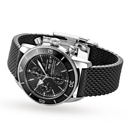 Breitling Superocean Heritage Chronograph 44 ur med gummirem i rustfrit stål A13313121B1S1 - Billede 3