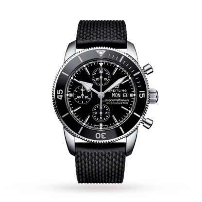 Breitling Superocean Heritage Chronograph 44 ur med gummirem i rustfrit stål A13313121B1S1