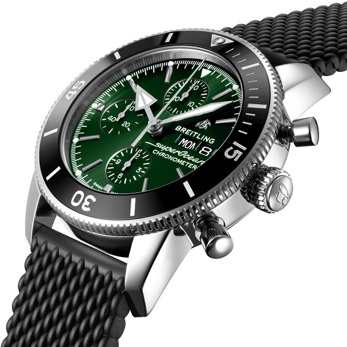 Breitling Superocean Heritage Chronograph 44 ur med gummirem i rustfrit stål A13313121L1S1 - Billede 2