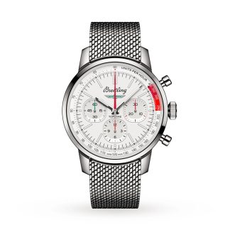 Breitling Top Time B01 Classic Cars Ford Thunderbird 41mm herreur Mesh-rem AB01766A1A1A1