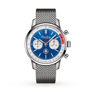 Breitling Top Time B01 Classic Cars Shelby Cobra 41mm herreur Mesh-rem AB01763A1C1A1