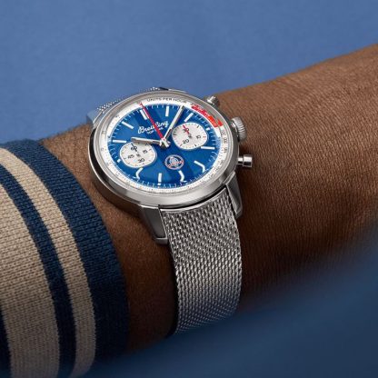 Breitling Top Time B01 Classic Cars Shelby Cobra 41mm herreur Mesh-rem AB01763A1C1A1 - Billede 5