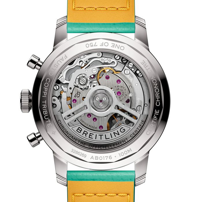Breitling Top Time B01 Fausto Coppi 41mm herreur læder AB01768A1X1 - Billede 2
