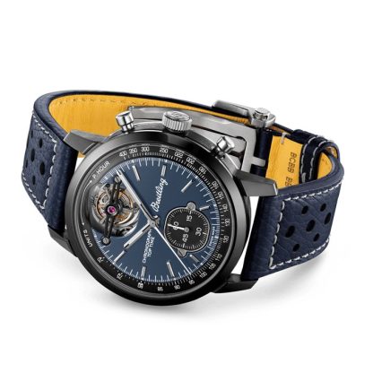 Breitling Top Time B21 Shelby Cobra Tourbillon 44 mm herreur blå SB21251A1C1X1 - Billede 3