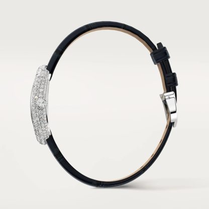 Cartier Baignoire Watch Lille model Quartz Movement 18K White Gold Case WJBA0049 - Billede 3