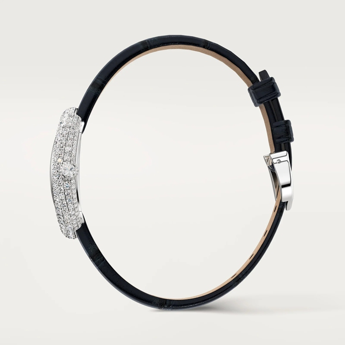 Cartier Baignoire Watch Lille model Quartz Movement 18K White Gold Case WJBA0049 - Billede 3