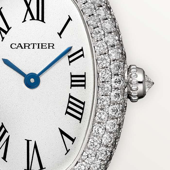 Cartier Baignoire Watch Lille model Quartz Movement 18K White Gold Case WJBA0049 - Billede 4