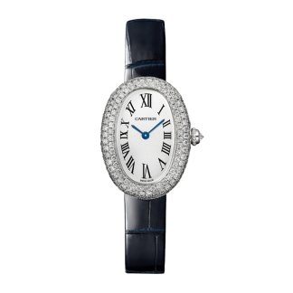 Cartier Baignoire Watch Lille model Quartz Movement 18K White Gold Case WJBA0049
