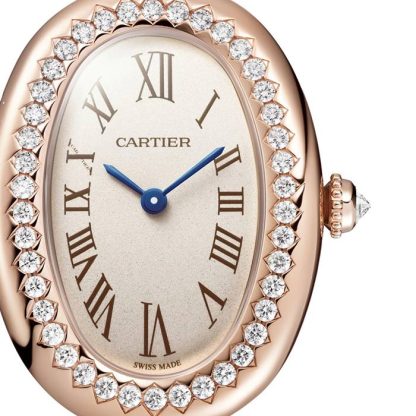 Cartier Baignoire Watch Lille model størrelse 16 Quartz Movement Rose Gold Case WJBA0042 - Billede 2