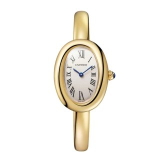 Cartier Baignoire Watch Lille model størrelse 17 Quartz Movement Gul guldkasse WGBA0037