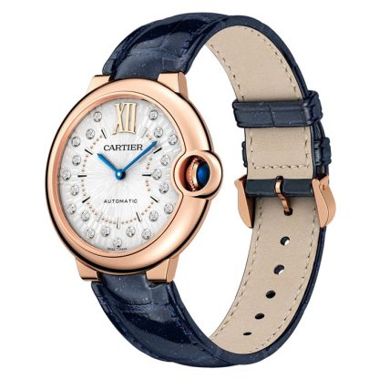 Cartier Ballon Bleu De Cartier Ur 36 mm selvoptrækkende mekanisk værk rosaguld WGBB0053 - Billede 3