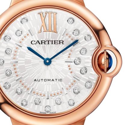 Cartier Ballon Bleu De Cartier Ur 36 mm selvoptrækkende mekanisk værk rosaguld WGBB0053 - Billede 5