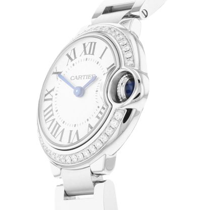 Cartier Ballon Bleu De Cartier Watch 28mm Quartz Movement Steel Diamonds W4BB0015 - Billede 2