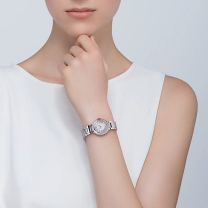 Cartier Ballon Bleu De Cartier Watch 28mm Quartz Movement Steel Diamonds W4BB0015 - Billede 3