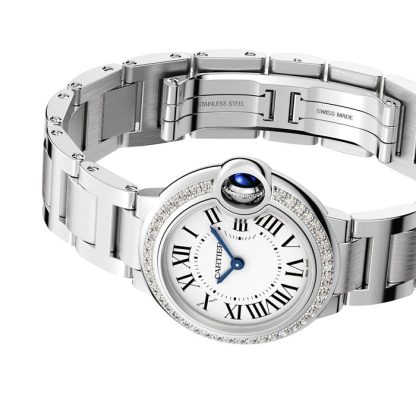 Cartier Ballon Bleu De Cartier Watch 28mm Quartz Movement W4BB0030 - Billede 5