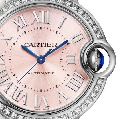 Cartier Ballon Bleu De Cartier Watch 33 mm automatisk optrækkelig stålkasse W4BB0037 - Billede 2