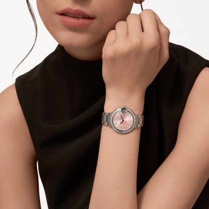 Cartier Ballon Bleu De Cartier Watch 33 mm automatisk optrækkelig stålkasse W4BB0037 - Billede 4
