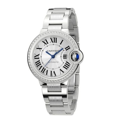 Cartier Ballon Bleu De Cartier Watch 33mm Mekanisk bevægelse med automatisk optræk Stål Diamanter W4BB0023 - Billede 2