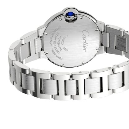 Cartier Ballon Bleu De Cartier Watch 33mm Mekanisk bevægelse med automatisk optræk Stål Diamanter W4BB0023 - Billede 4