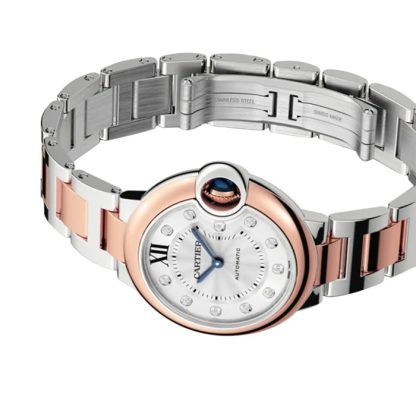 Cartier Ballon Bleu De Cartier Watch 33mm Mekanisk værk med automatisk optræk Stål Rosaguld W3BB0021 - Billede 2