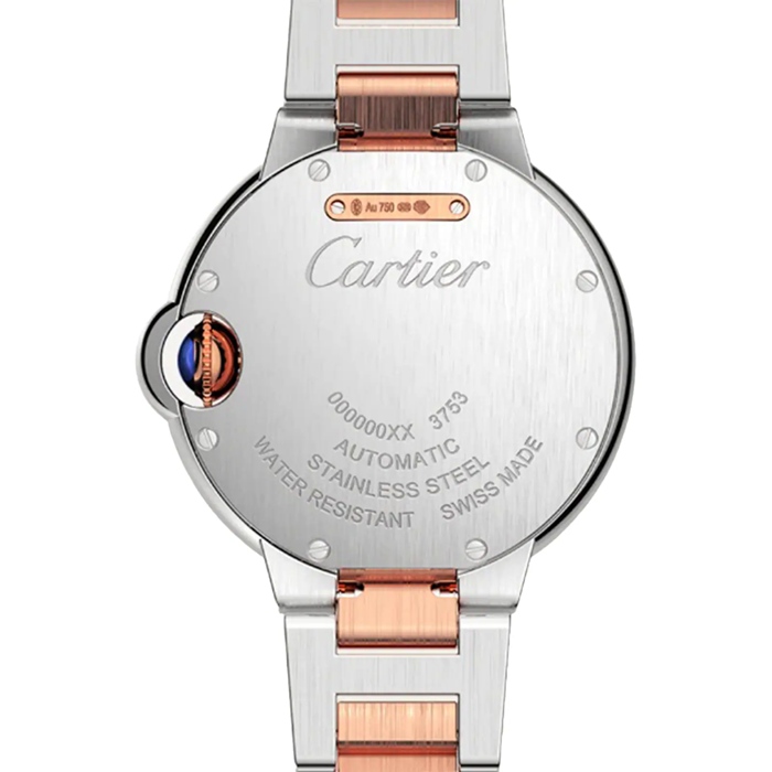 Cartier Ballon Bleu De Cartier Watch 33mm Mekanisk værk med automatisk optræk Stål Rosaguld W3BB0021 - Billede 4