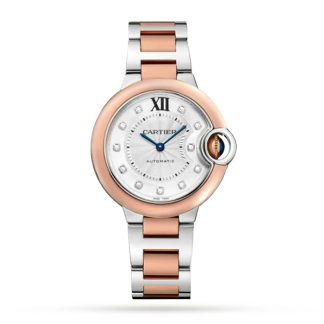Cartier Ballon Bleu De Cartier Watch 33mm Mekanisk værk med automatisk optræk Stål Rosaguld W3BB0021