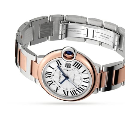 Cartier Ballon Bleu De Cartier Watch 36 Mm Mekanisk værk med automatisk optræk Stålkasse Roseguld W2BB0033 - Billede 2