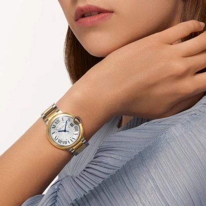 Cartier Ballon Bleu De Cartier Watch 36 mm automatisk optrækkelig stålkasse W2BB0038 - Billede 5