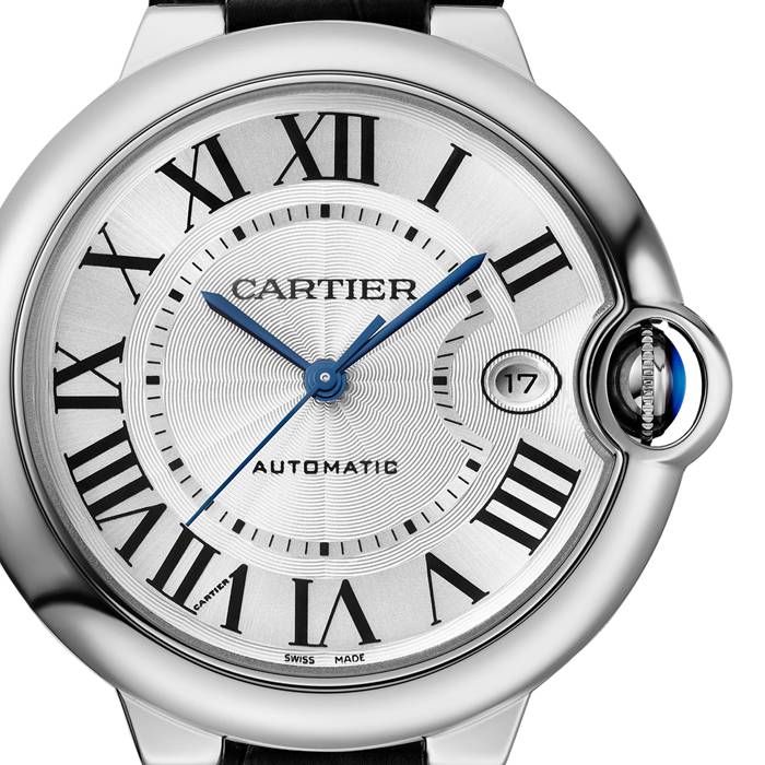 Cartier Ballon Bleu De Cartier Watch 40 mm automatisk urværk stål læder WSBB0039 - Billede 2