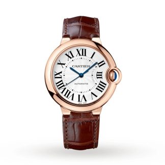 Cartier Ballon Bleu De Cartier ur 36 mm automatisk værk pink guld læder WGBB0009