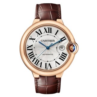 Cartier Ballon Bleu De Cartier-ur 42 mm automatisk værk rosaguld læder WGBB0030