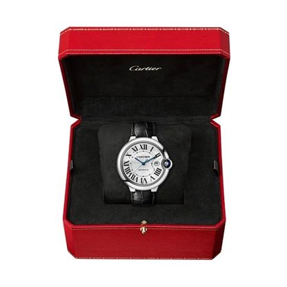 Cartier Ballon Bleu De Cartier-ur 42 mm stål læder WSBB0026 - Billede 2