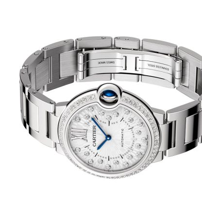 Cartier Ballon Bleu de Cartier ur 36 mm mekanisk værk med automatisk optræk W4BB0036 - Billede 5