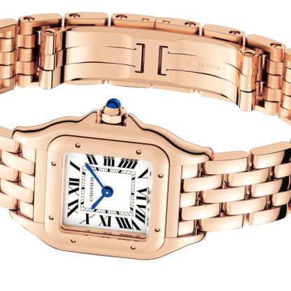 Cartier Panthère De Cartier Ur Lille Model Kvartsværk Urkasse I Rosaguld WGPN0006 - Billede 4