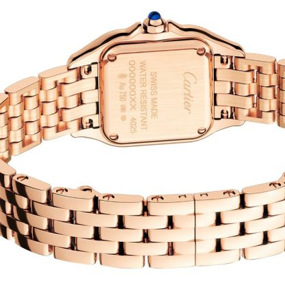 Cartier Panthère De Cartier Ur Lille Model Kvartsværk Urkasse I Rosaguld WGPN0006 - Billede 5