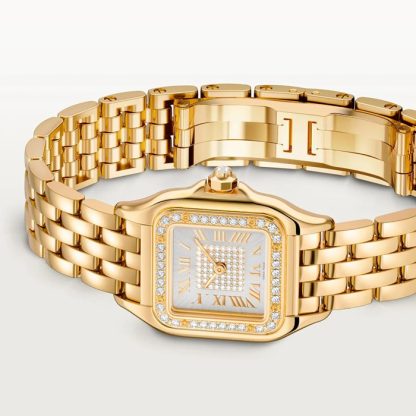 Cartier Panthere De Cartier Ur Lille model Kvartsurværk Gult Guld WJPN0080 - Billede 5