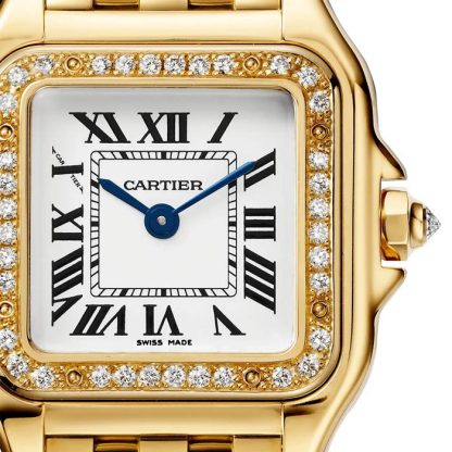 Cartier Panthere De Cartier Ur Lille model Kvartsurværk Gult guld Diamanter WJPN0048 - Billede 5