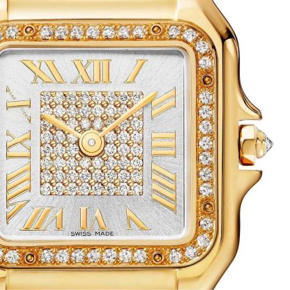 Cartier Panthère De Cartier Ur Medium Model Quartz Movement 18K Yellow Gold WJPN0043 - Billede 5