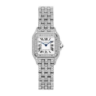 Cartier Panthère De Cartier Watch Lille model Quartz Movement Rhodiumized White Gold Case HPI01129