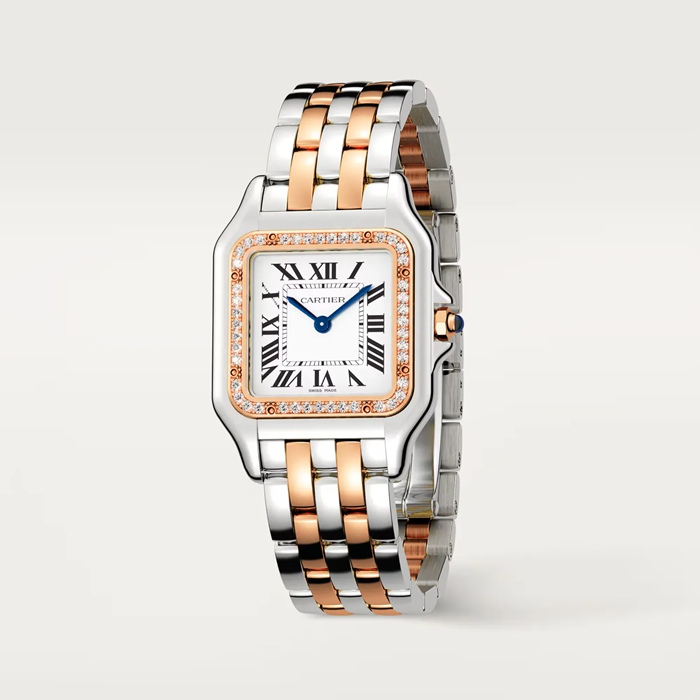 Cartier Panthere De Cartier Watch Medium Model Quartz Movement Case In Rose Gold W3PN0015 - Billede 2
