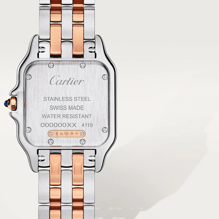 Cartier Panthere De Cartier Watch Medium Model Quartz Movement Case In Rose Gold W3PN0015 - Billede 3