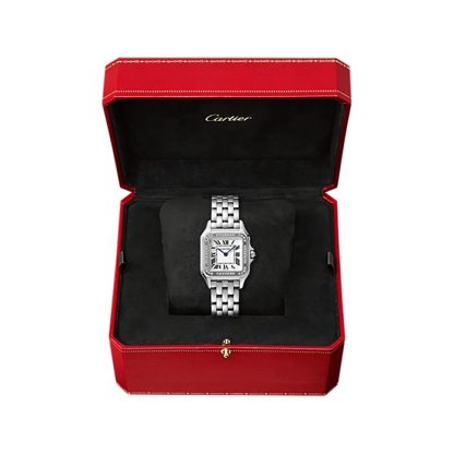 Cartier Panthère De Cartier Watch Medium Model Quartz Movement Steel Diamonds W4PN0018 - Billede 2