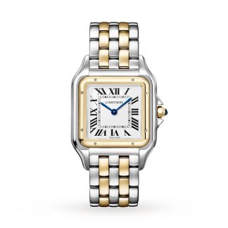 Cartier Panthère De Cartier Watch Stor model Quartz Movement Gul Guld Stål W2PN0016